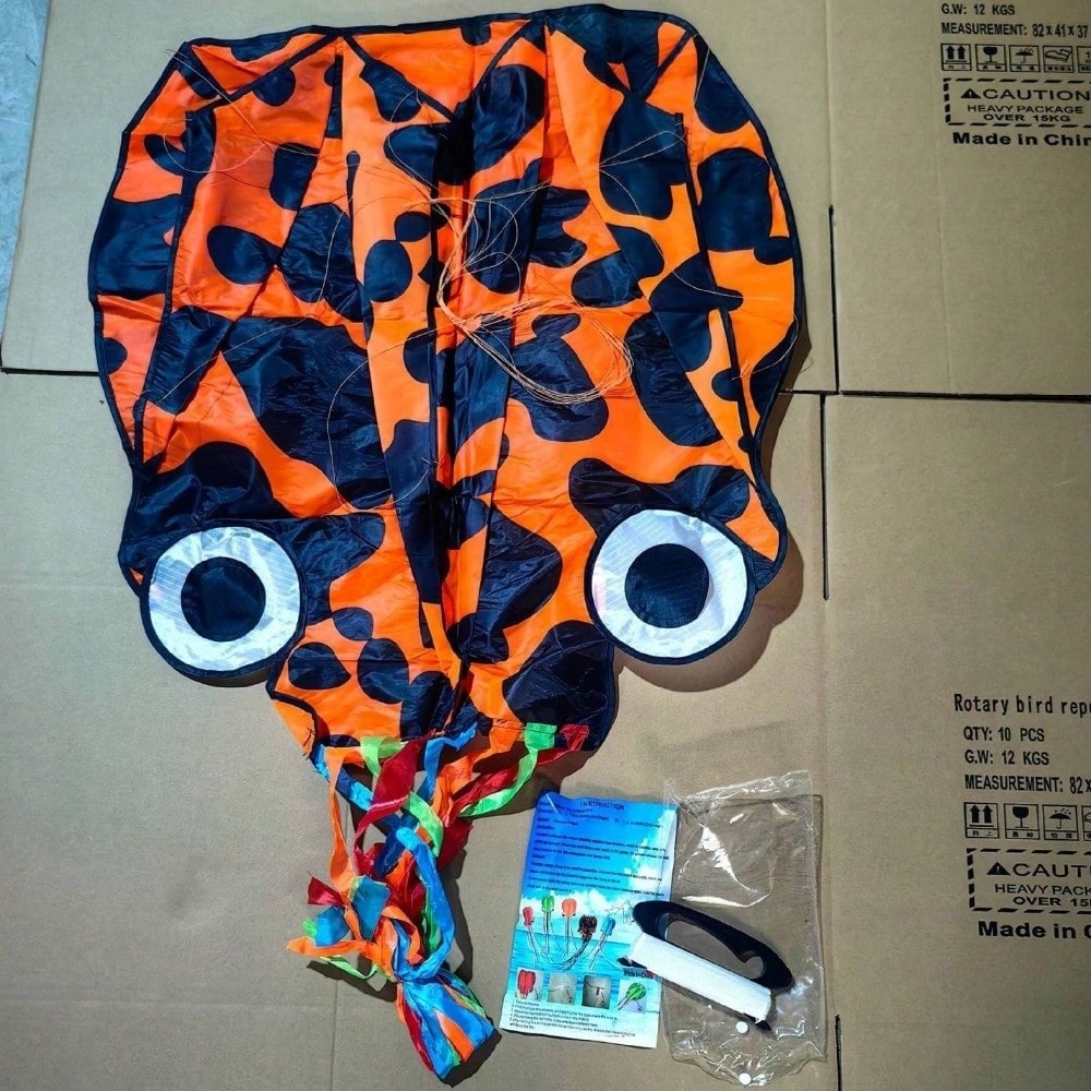 Easy To Fly 3D Octopus Kite Good Flying Long Tail Kite 4m Giant 100m Kite Line Professional Winds Kites Family Trips