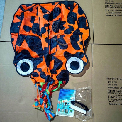 Easy To Fly 3D Octopus Kite Good Flying Long Tail Kite 4m Giant 100m Kite Line Professional Winds Kites Family Trips