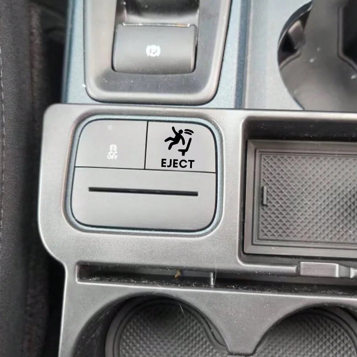 Eject Button Sticker For Blank Car Buttons 6pcs, Funny Car Accessories For Men, Video Game Decal For Car, Gag Gift For Car Guy