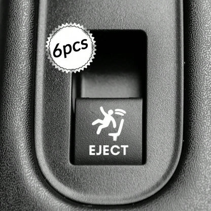 Eject Button Sticker For Blank Car Buttons 6pcs, Funny Car Accessories For Men, Video Game Decal For Car, Gag Gift For Car Guy