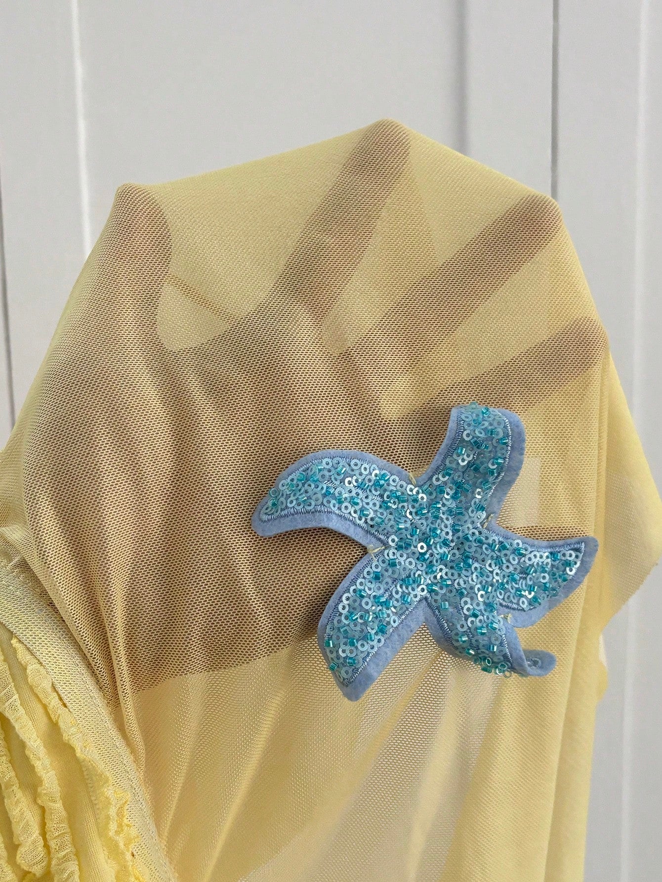 Elaquor Plus Size Women Summer Beach Sequin Starfish Decor Fashion Tankini Set
