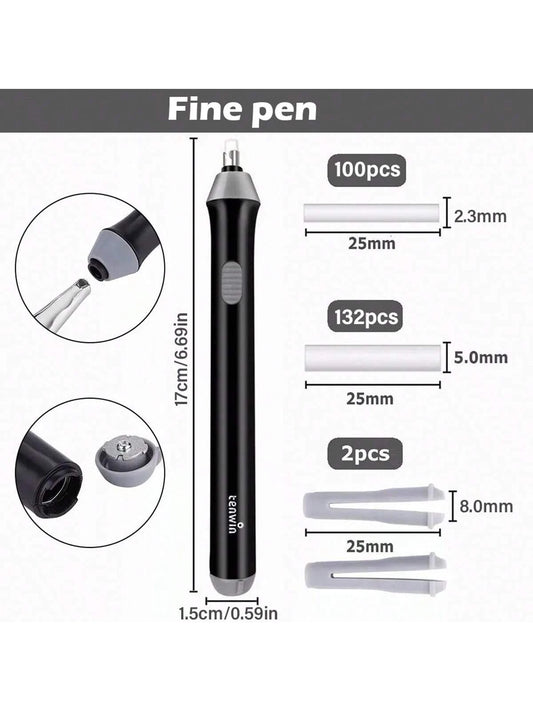 Electric Eraser For Sketch Drawing Detail With Auto Rotation Function, Battery Operated, For Student Stationery Back To School
