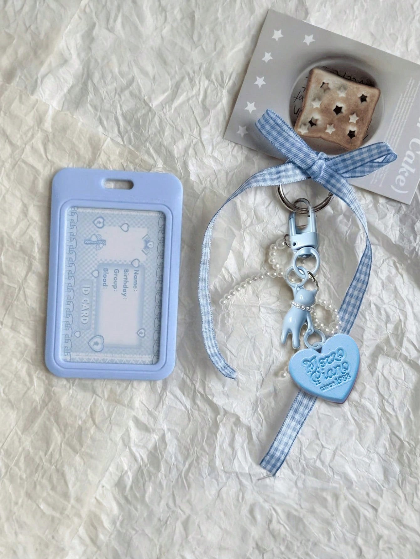 Elegant ID Card Holder With Pearl Cat Heart Pendant, Faux Pearl Pendant Card Case; Detachable Easy-To-Clean Sliding Cover, Student Campus Card/Meal Card Protective Sleeve, With Pearl Bow Keychain, Dur