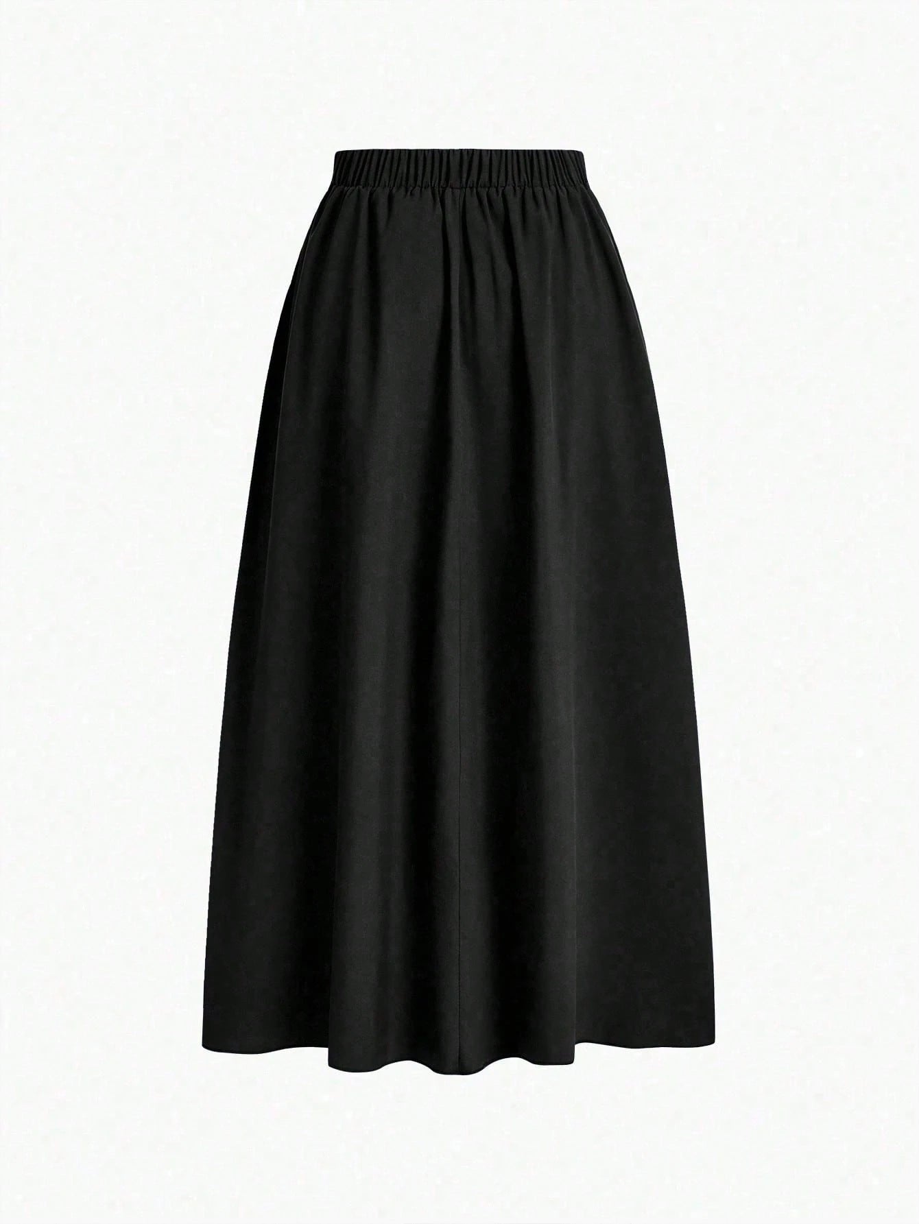 EMERY ROSE A-Line Solid Color High Waist Women Skirt