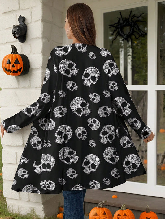 EMERY ROSE Plus Size Women's Loose Fit Long Sleeve Cardigan Jacket, Summer,Spring Fall