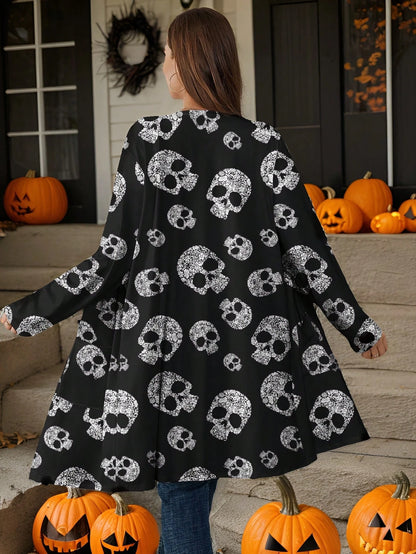 EMERY ROSE Plus Size Women's Loose Fit Long Sleeve Cardigan Jacket, Summer,Spring Fall