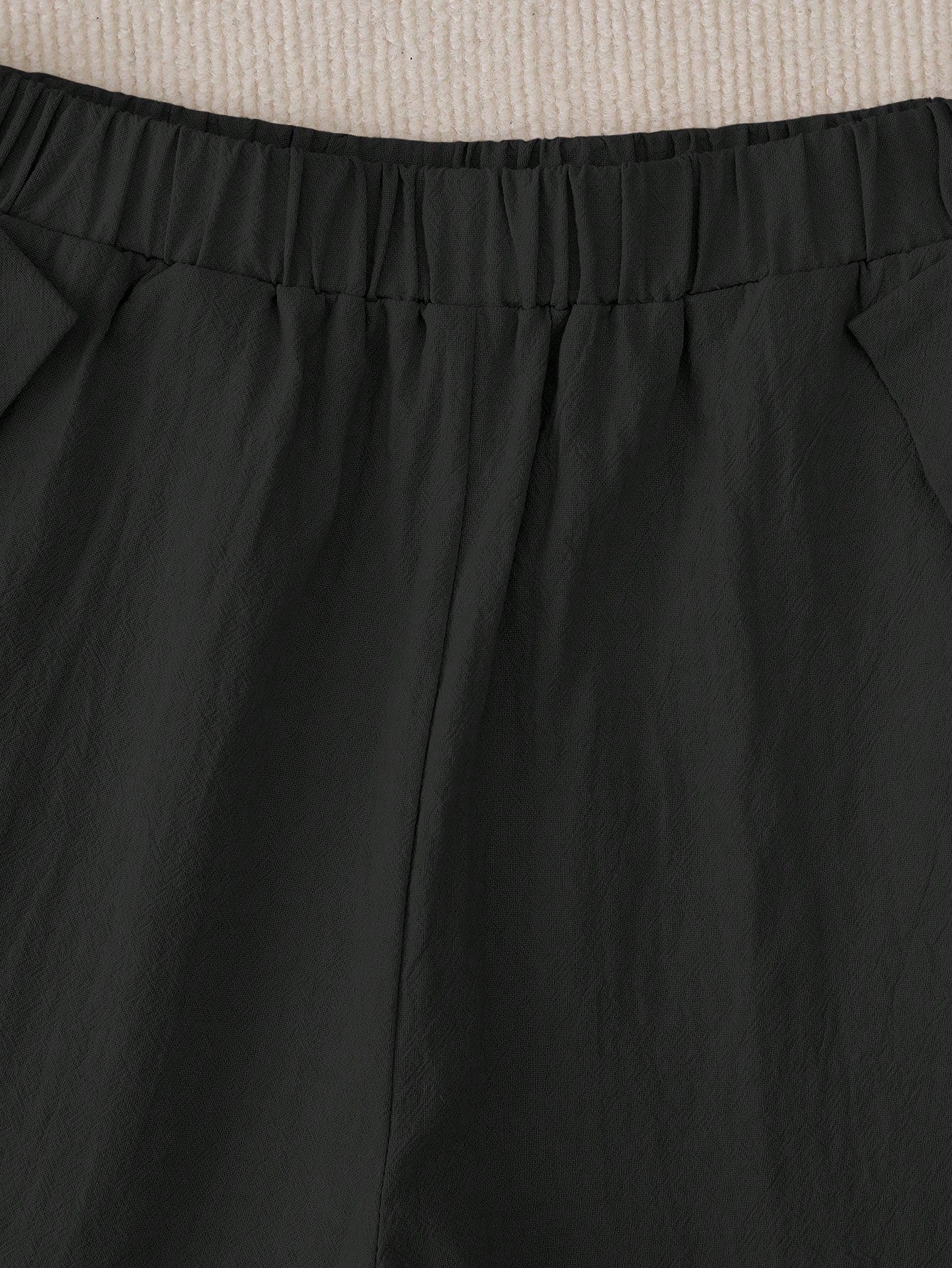 EMERY ROSE Women Leisure Solid Color Side Button Tapered Pants For Vacation