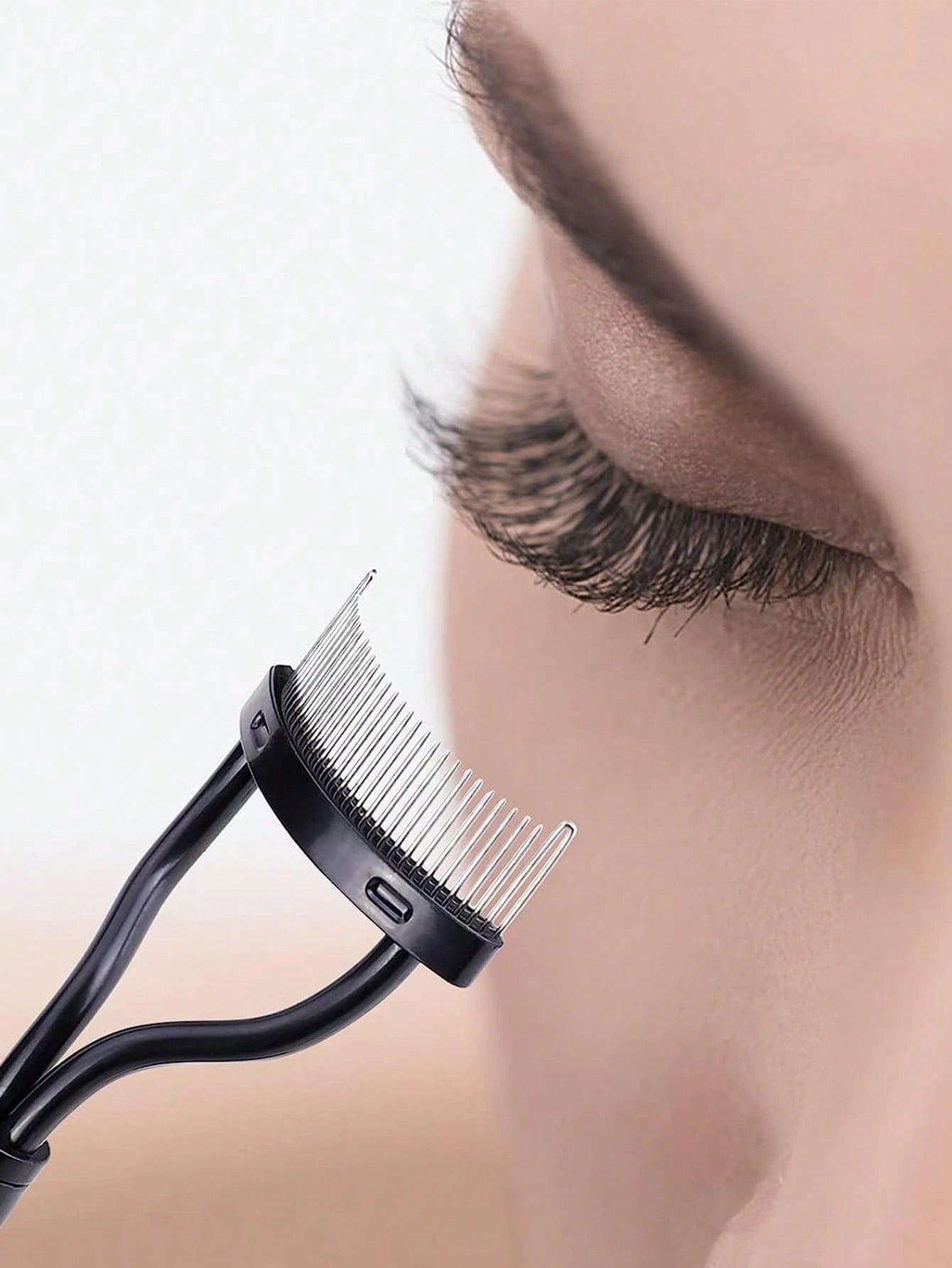 Eyelash Comb, 2pcs Stainless Steel Straight Handle Eyelash Separator,Eyebrow Brush,Eyeshadow Brush,Spoolie,Spoolie Brush,Giveaways