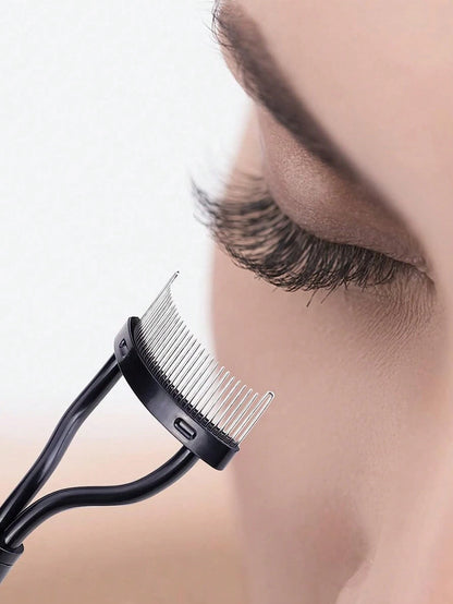 Eyelash Comb, 2pcs Stainless Steel Straight Handle Eyelash Separator,Eyebrow Brush,Eyeshadow Brush,Spoolie,Spoolie Brush,Giveaways