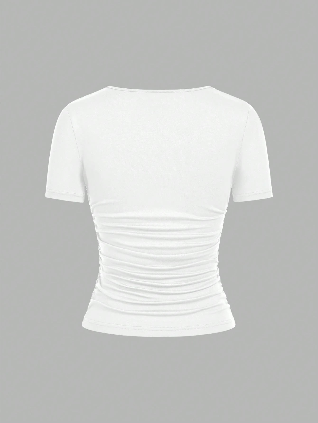 EZwear 4pcs/Set Minimalist Plain Crew Neck Short Sleeve T-Shirts For Women, Comfortable Casual, Suitable Spring/Summer,Back To School