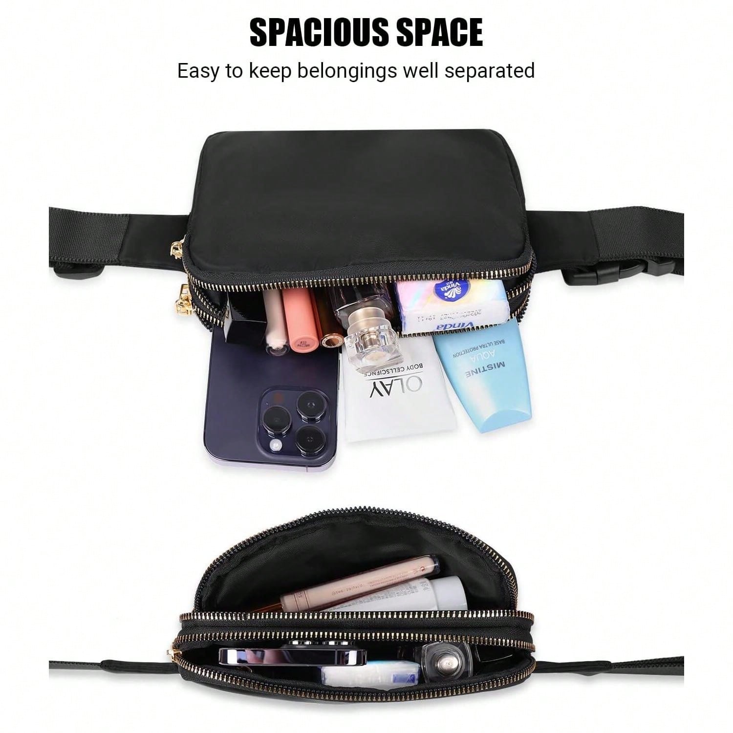 Fanny Pack For Women Crossbody Fashion Belt Purse Chest Waist Hip Bumbag For Outdoor Shopping Travel Hiking