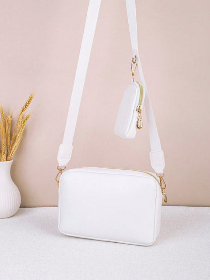 Fashion Embroidered Camera Bag Mother-Daughter Set 2026 New Casual Korean Style Textured Versatile Crossbody Bag For Women