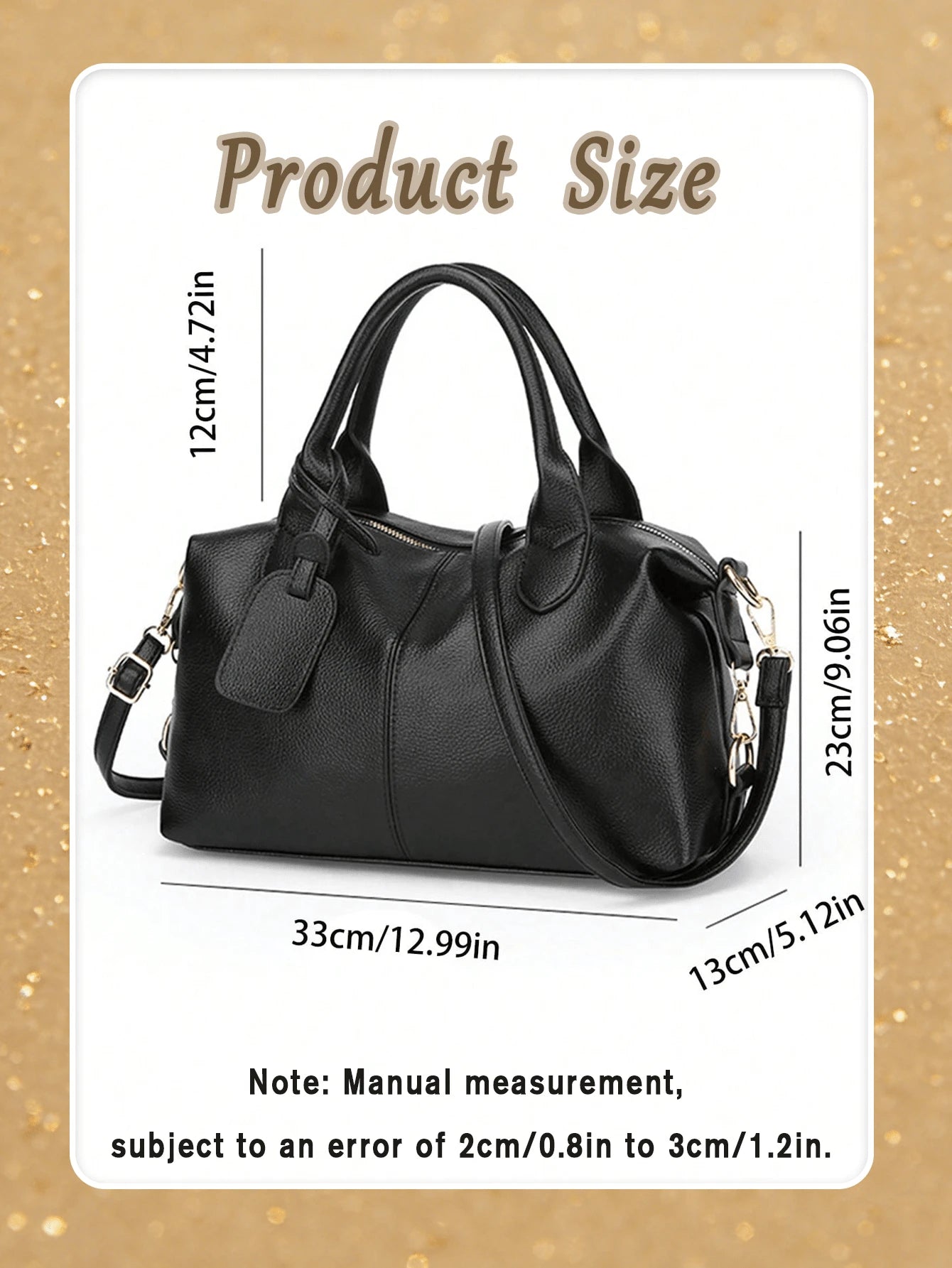 Fashion Large Crossbody Bag For Women Pu Leather Handbag Water Resistant Tote Bag Neutral Travel Bag For Commuting Gym Travel Essential Graduation