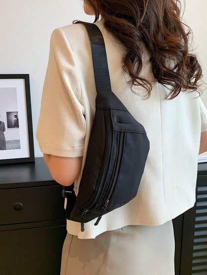 Fashion Versatile Solid Color Sports Waist Bag/Fanny Pack For Women