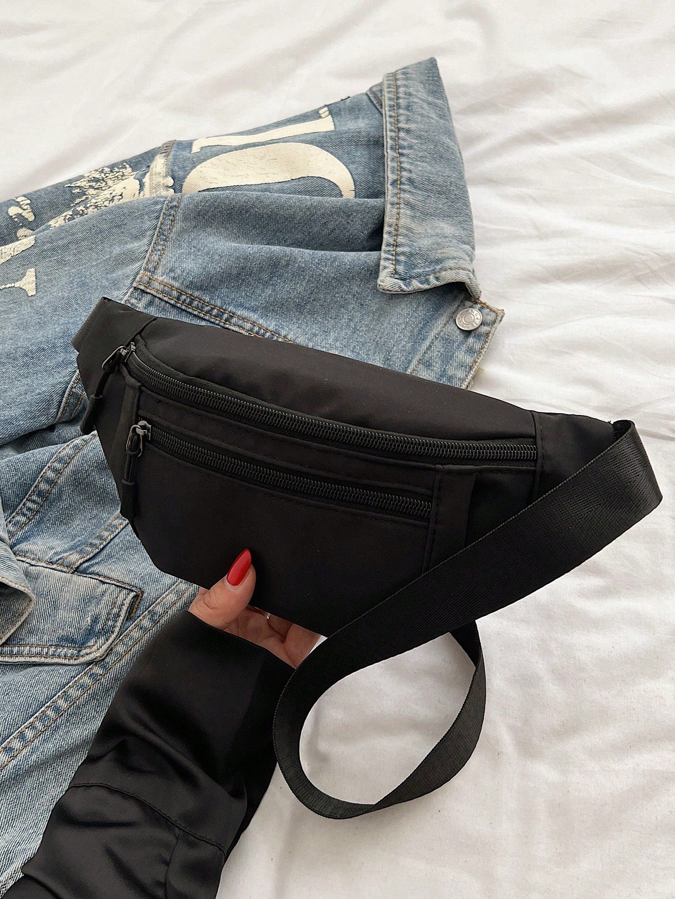 Fashion Versatile Solid Color Sports Waist Bag/Fanny Pack For Women
