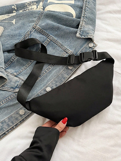 Fashion Versatile Solid Color Sports Waist Bag/Fanny Pack For Women