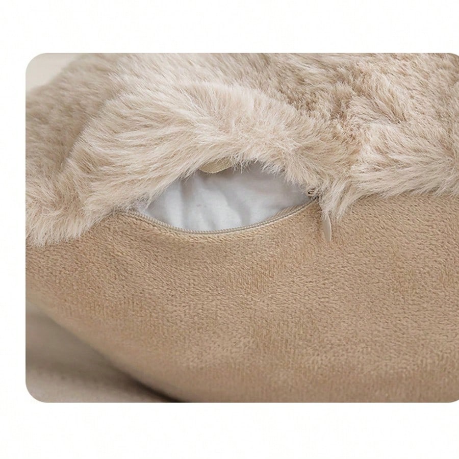 Faux Rabbit Fur Bubble Throw Pillow Cover Double Side Thick Plush Dense Fuzzy Decorative Cushion Covers For Couch Bedroom