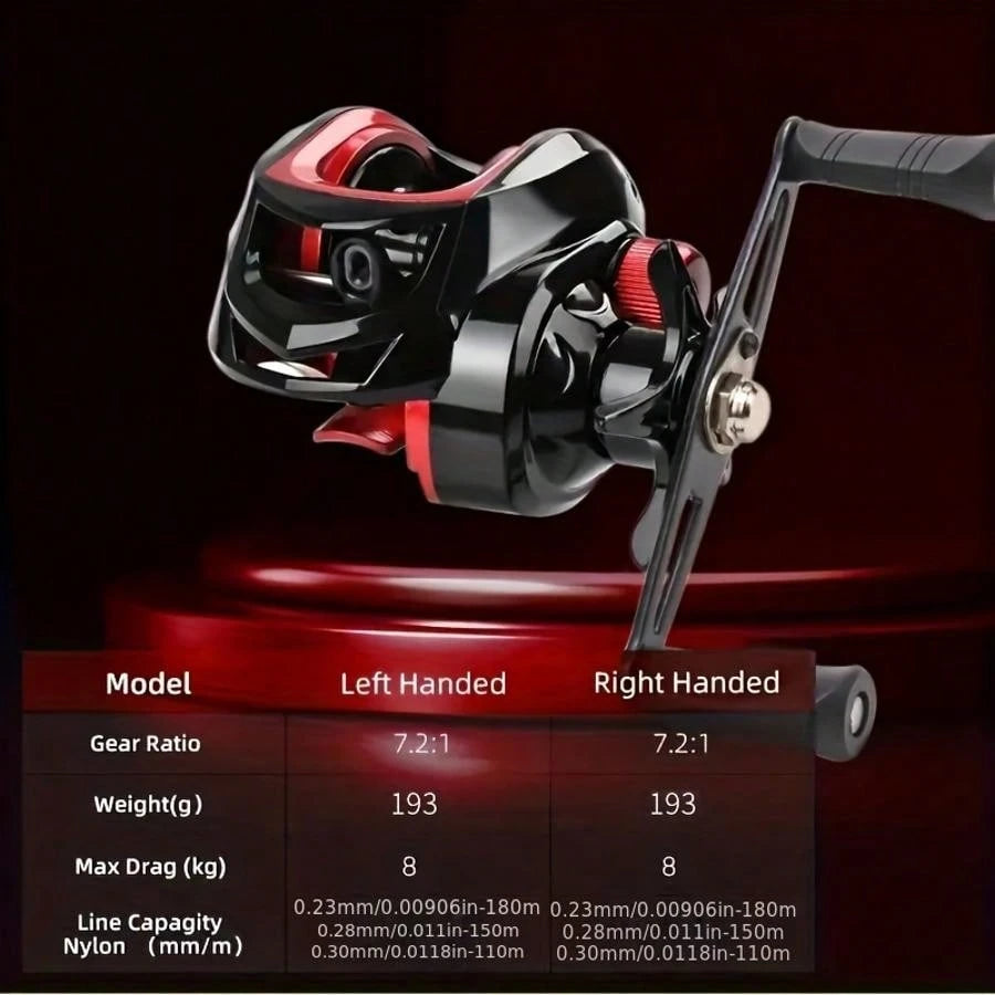 Fishing Reel Versatile Baitcasting Fishing Reel- Ambidextrous, Ratio For Freshwater & Saltwater,, Best For Christmas, Perfect For Thanksgiving