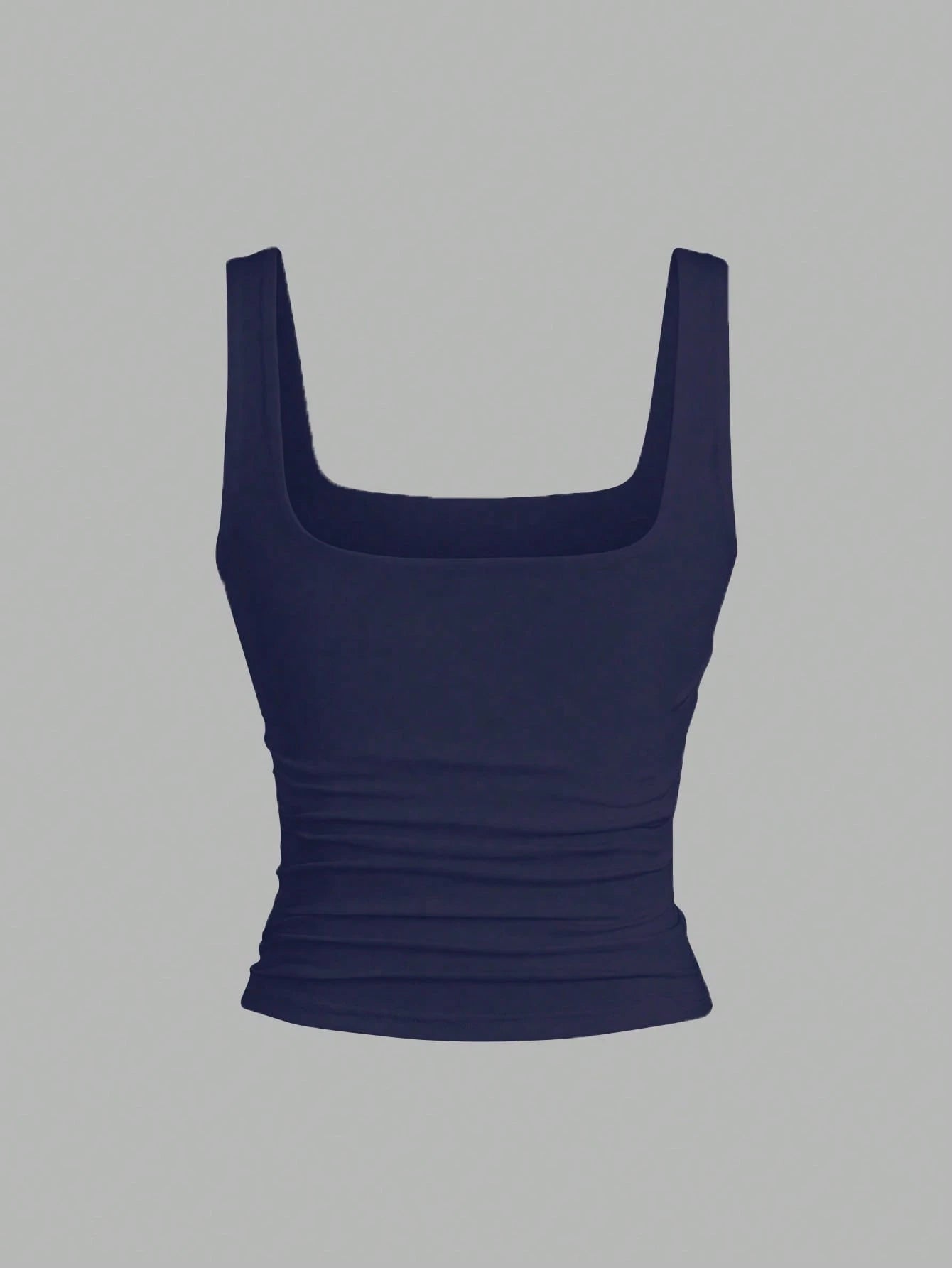 Flirla 3pcs Pack Plus Size Women's Solid Color Pleated Camisole