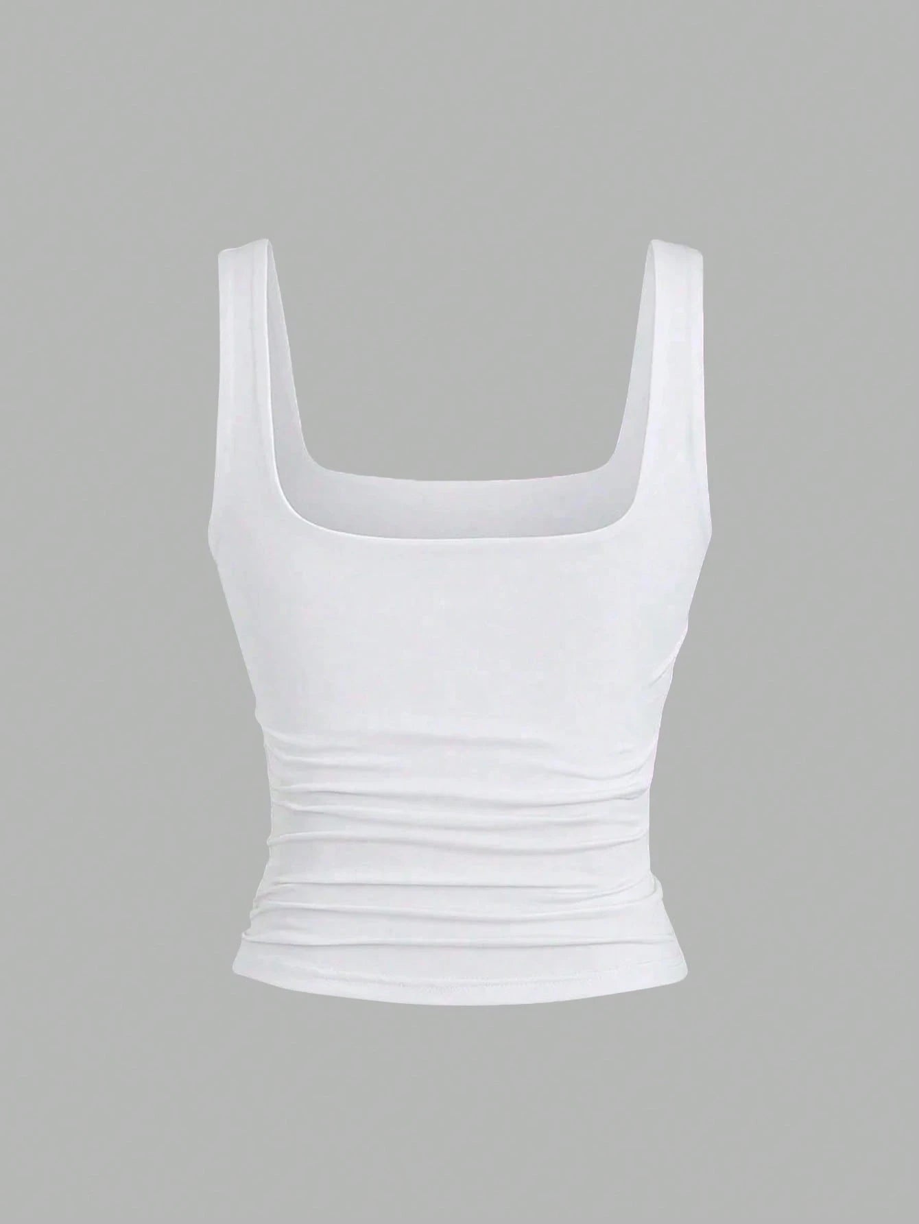 Flirla 3pcs Pack Plus Size Women's Solid Color Pleated Camisole