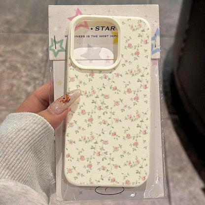 Floral Element Fashion Phone Cases Flower 1pc TPU Material Elegant Pink Rose Full Screen Pattern Phone Case Compatible With IPhone 17 Pro Max/17/16 Pro Max/15/13/12/11, S20 FE/A15/S24/A55, Compatible