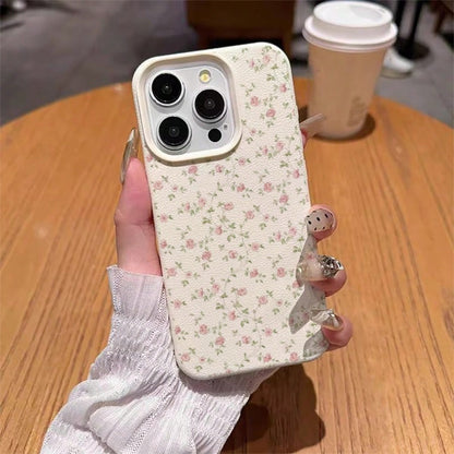 Floral Element Fashion Phone Cases Flower 1pc TPU Material Elegant Pink Rose Full Screen Pattern Phone Case Compatible With IPhone 17 Pro Max/17/16 Pro Max/15/13/12/11, S20 FE/A15/S24/A55, Compatible