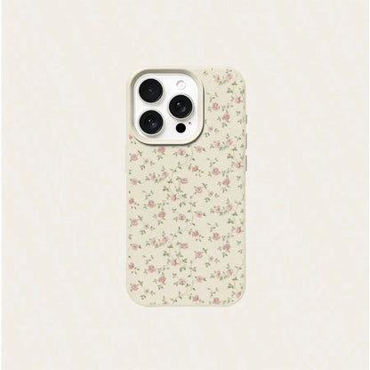 Floral Element Fashion Phone Cases Flower 1pc TPU Material Elegant Pink Rose Full Screen Pattern Phone Case Compatible With IPhone 17 Pro Max/17/16 Pro Max/15/13/12/11, S20 FE/A15/S24/A55, Compatible