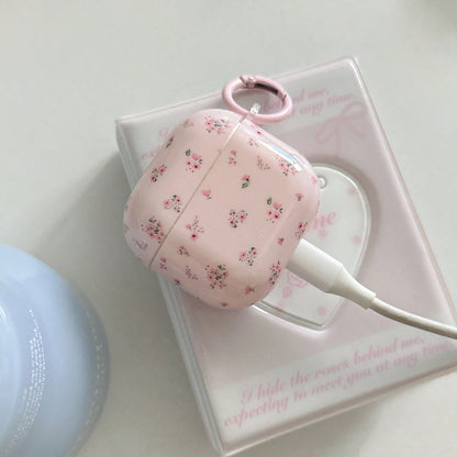 Flower Minimalist Pink Floral Hanging Earphone Case Compatible With AirPods Pro 3, New Pro 2, Cute Apple 4 Minimalist 3 Personalized 1/2 Generation Earphone Case For Women