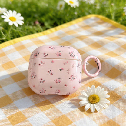Flower Minimalist Pink Floral Hanging Earphone Case Compatible With AirPods Pro 3, New Pro 2, Cute Apple 4 Minimalist 3 Personalized 1/2 Generation Earphone Case For Women