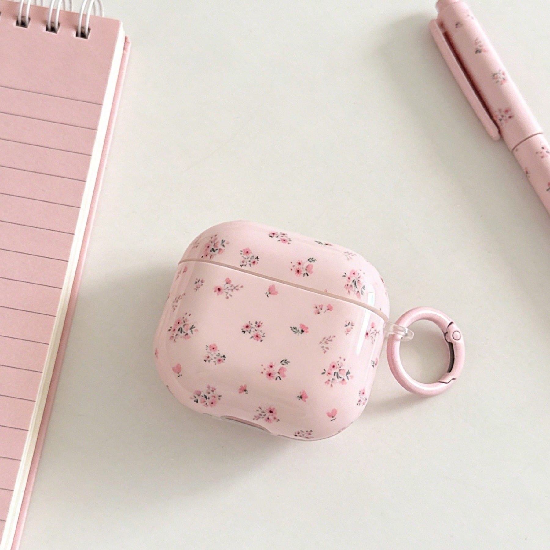 Flower Minimalist Pink Floral Hanging Earphone Case Compatible With AirPods Pro 3, New Pro 2, Cute Apple 4 Minimalist 3 Personalized 1/2 Generation Earphone Case For Women