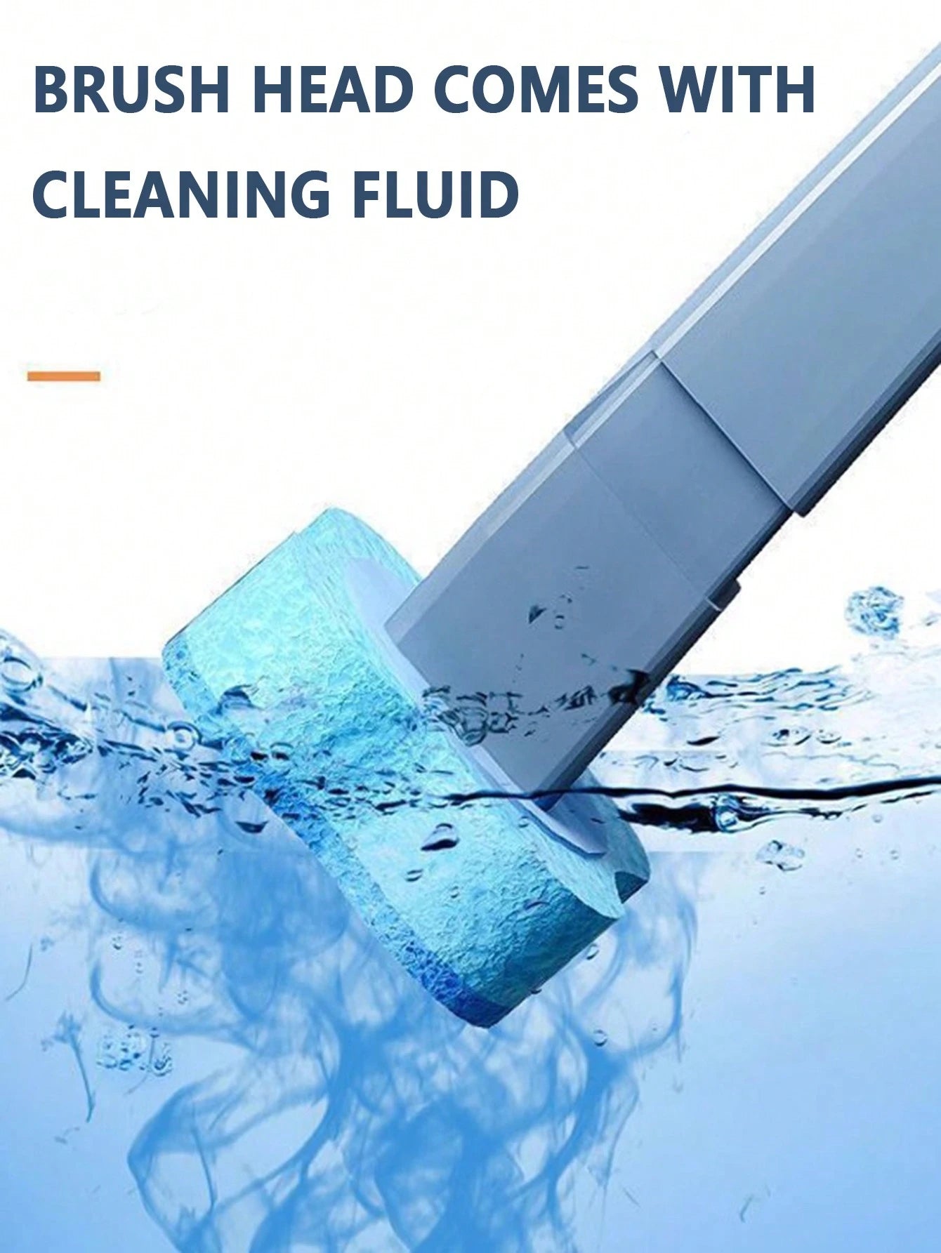 FoBianJie Blue Ocean Easy-Attach Disposable Toilet Cleaning Refills-Effortless Bowl, Sponge Heads, EssentialBathroom Brush Replacements For Home & School