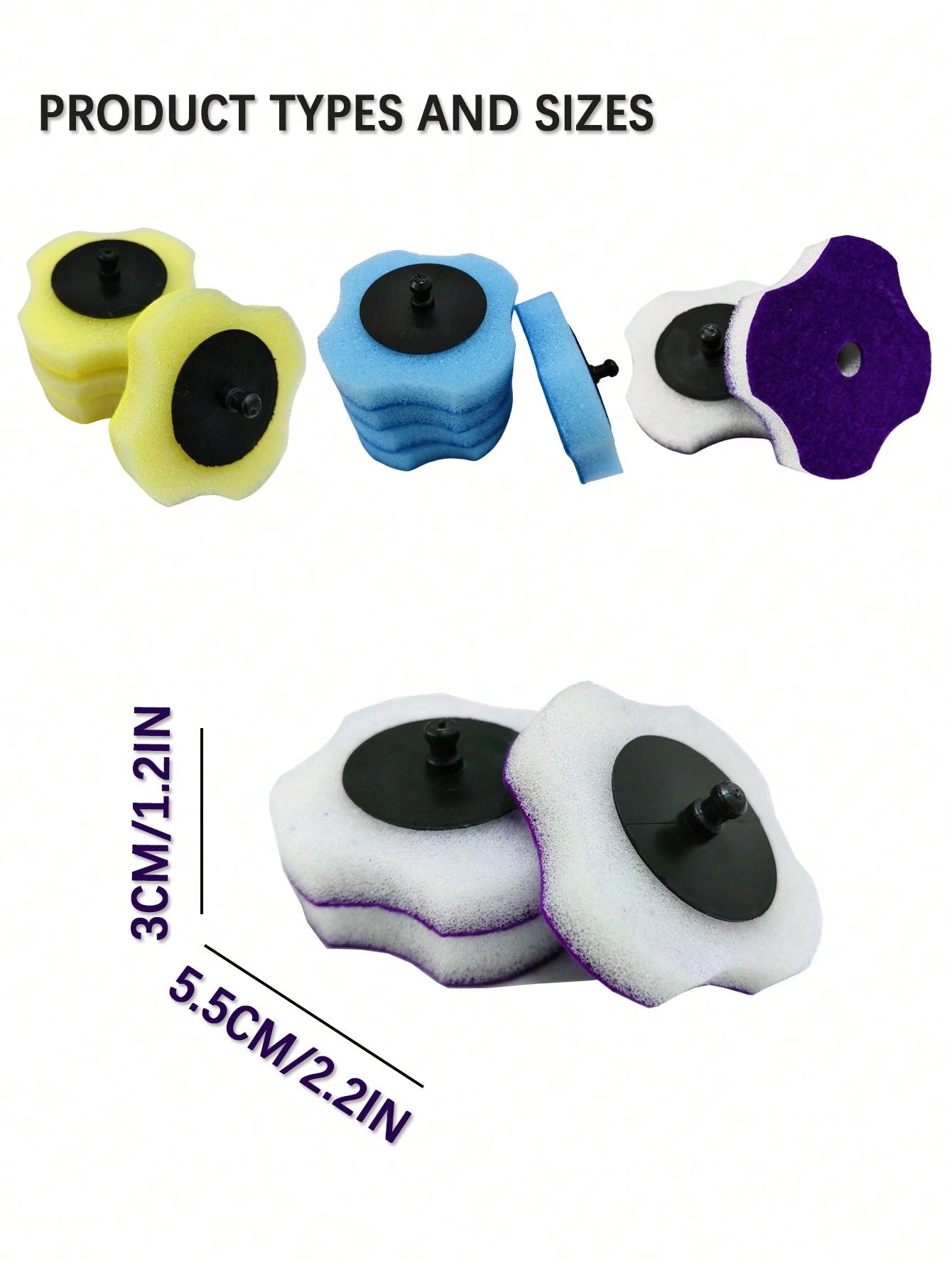 FoBianJie Blue Ocean Easy-Attach Disposable Toilet Cleaning Refills-Effortless Bowl, Sponge Heads, EssentialBathroom Brush Replacements For Home & School