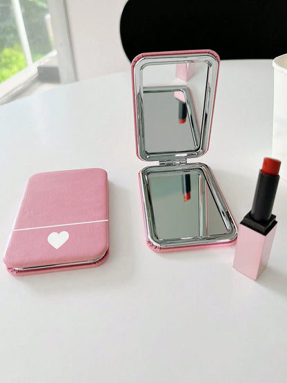 Foldable Heart Pattern Mirror