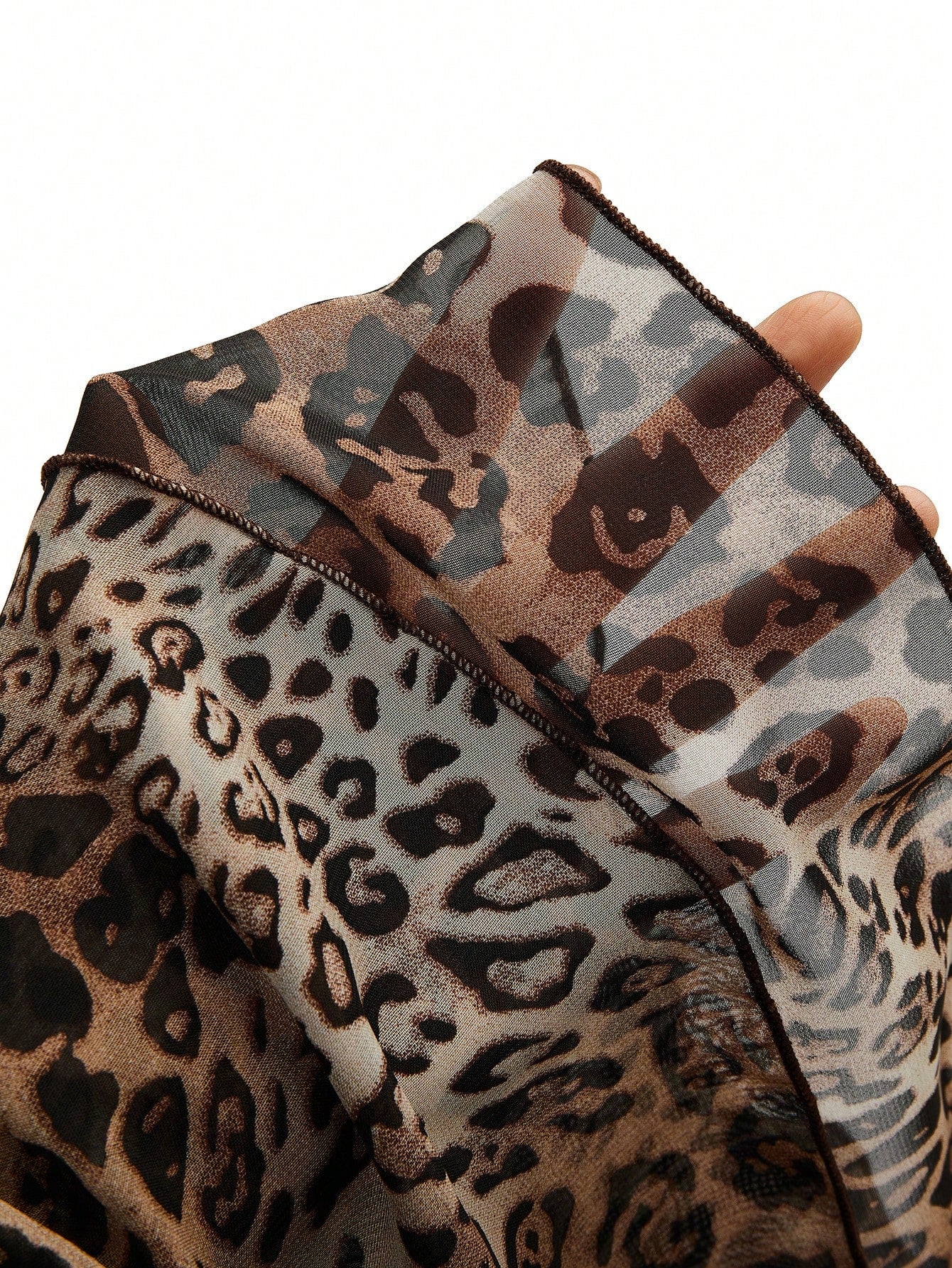 Franclia Women's Regular Length Leopard Print Tiered Layer Tank Top With Spaghetti Straps