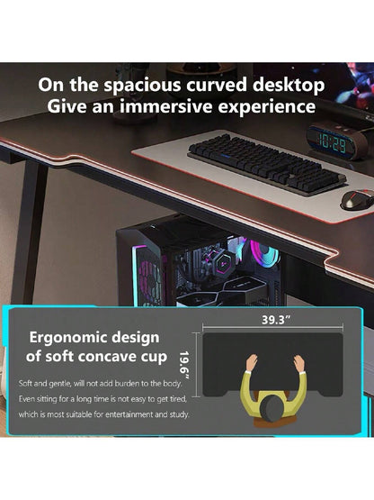 Gaming Desk Computer Writing Table Student Art Modren Simple Style PC Wood Suitable For Home, Office