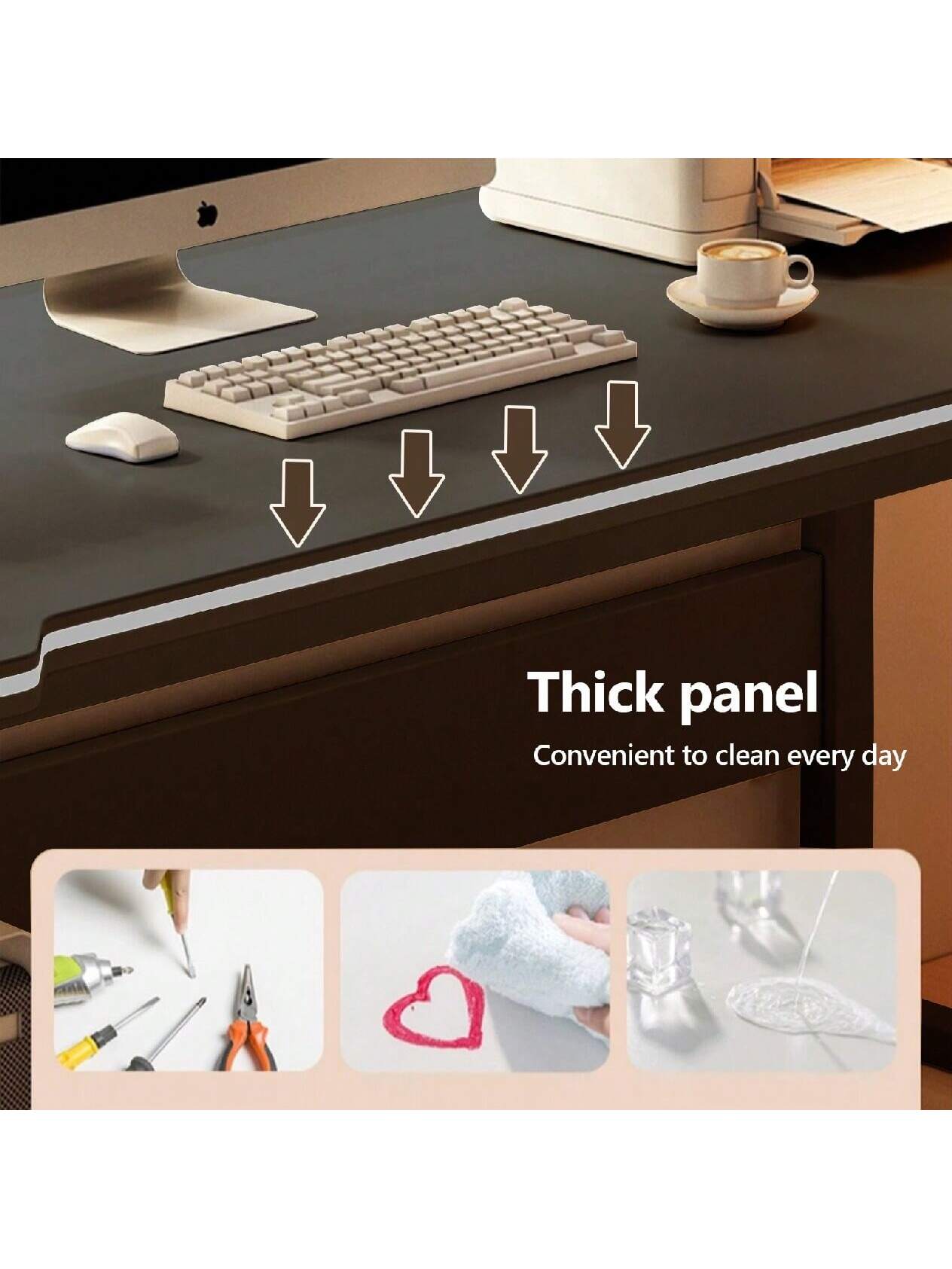 Gaming Desk Computer Writing Table Student Art Modren Simple Style PC Wood Suitable For Home, Office