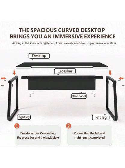 Gaming Desk Computer Writing Table Student Art Modren Simple Style PC Wood Suitable For Home, Office