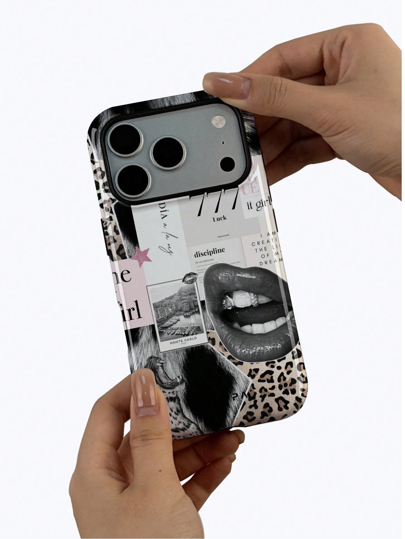 GIIPPA Vintage Patchwork Design Phone 17 Pro Max Case, Fits 16/15/14/13/12/11 Pro Max Plus, Korean Stylish, Elegant Design Suitable For Men And Women, Gift For Girlfriend On Christmas, Valentine's Day