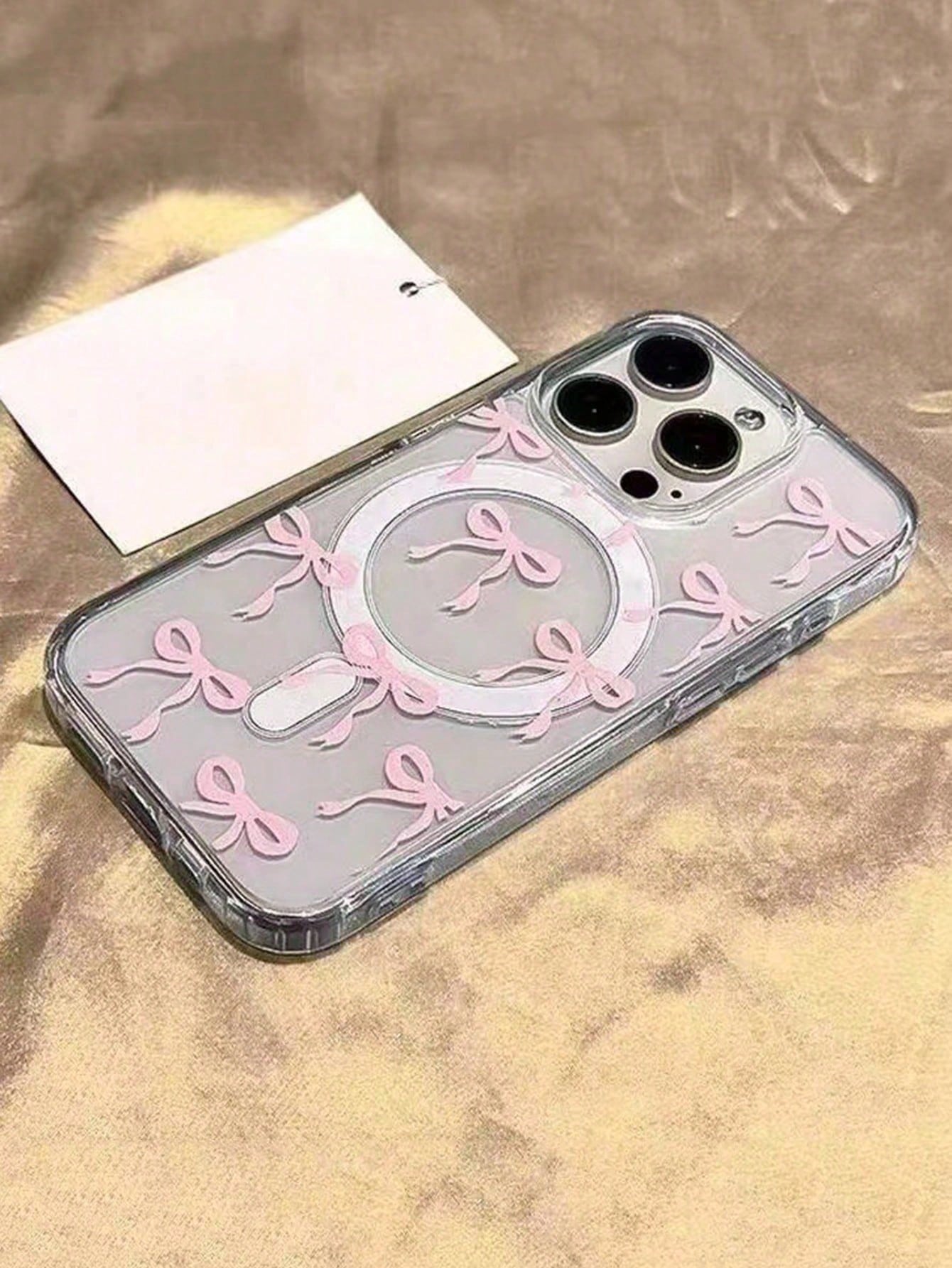 Girly Bow Friendly Magnetic Phone Case Compatible With IPhone 16 Pro Max/15/14/13/12/11, S25U S24U S23U A16 A15 A35 A36 Protective Cover Waterproof Shockproof Anti-Fall Scratch ResistantYOUR-BELOVED-P