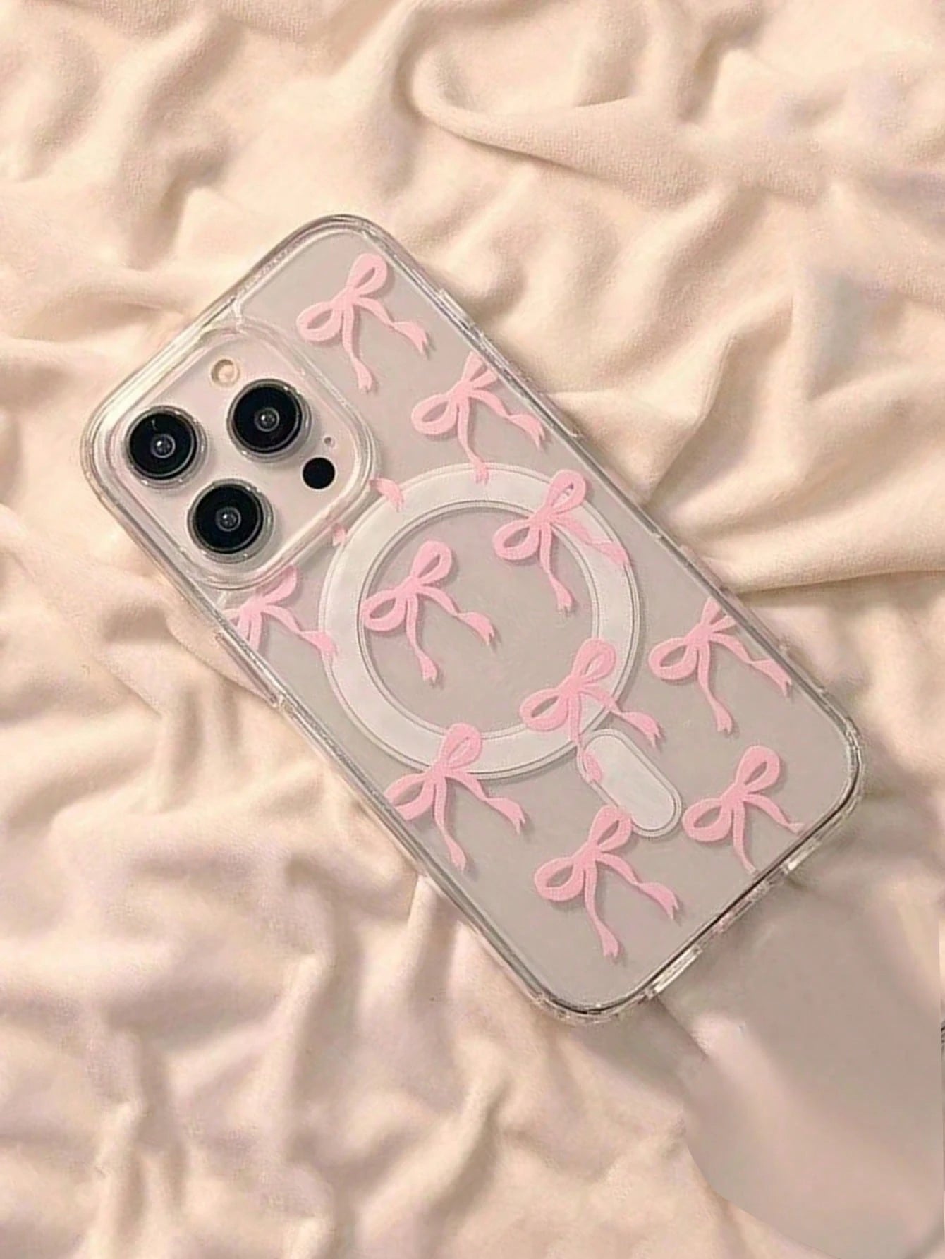 Girly Bow Friendly Magnetic Phone Case Compatible With IPhone 16 Pro Max/15/14/13/12/11, S25U S24U S23U A16 A15 A35 A36 Protective Cover Waterproof Shockproof Anti-Fall Scratch ResistantYOUR-BELOVED-P