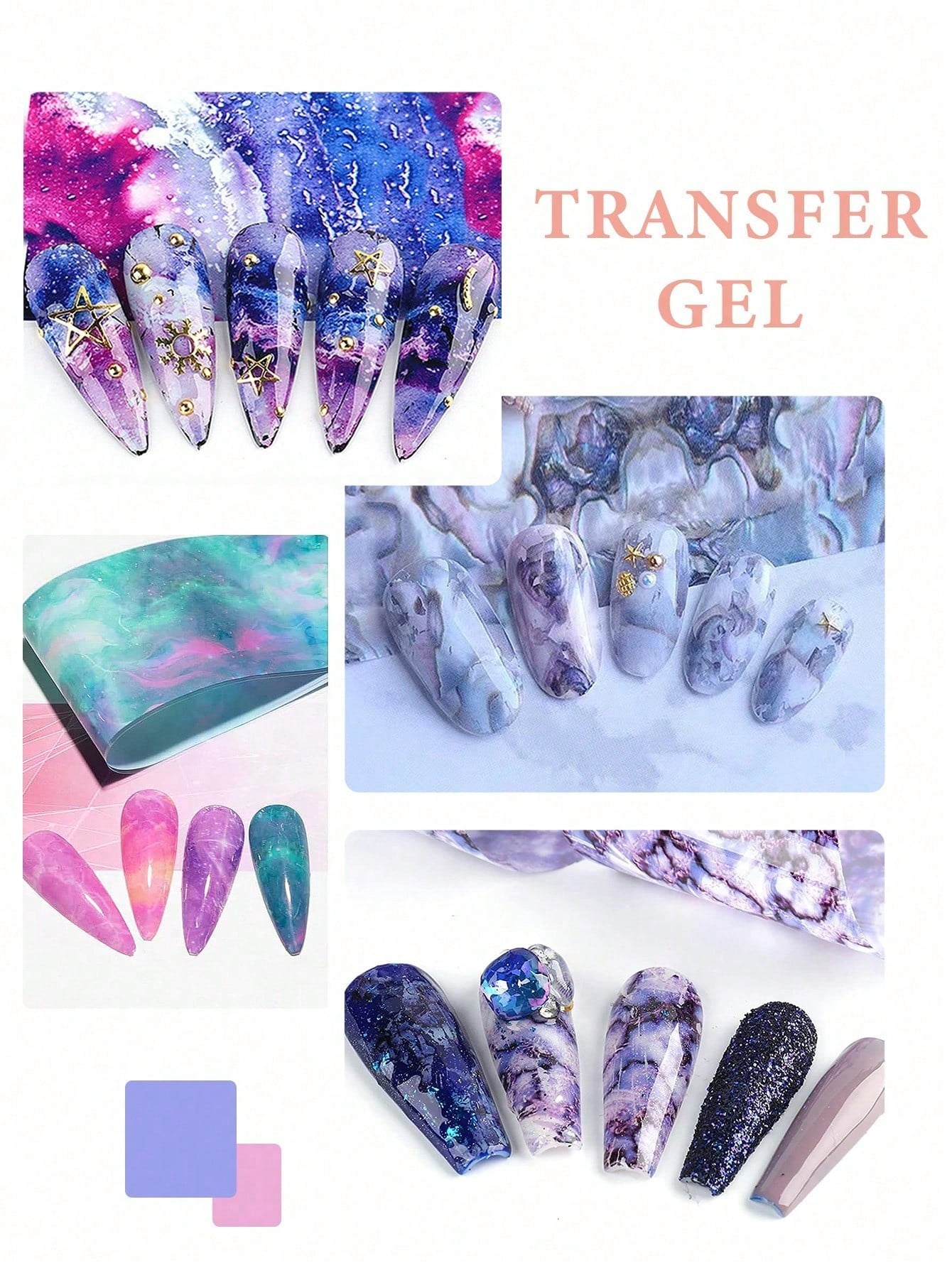 GLOZ 18ml Nail Foil Glue Nail Art Foil Glue Gel For Foil Stickers Nail Glue Foil Transfer Gel Nail Foil Transfer Glue Nail Art Manicure DIY LED Lamp Required Soak Off