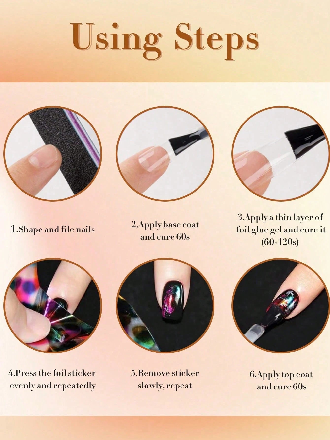 GLOZ 18ml Nail Foil Glue Nail Art Foil Glue Gel For Foil Stickers Nail Glue Foil Transfer Gel Nail Foil Transfer Glue Nail Art Manicure DIY LED Lamp Required Soak Off