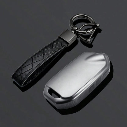 Grey TPU Car Key Cover Keychain Compatible With Kia Stinger GT Elite Limited K900/K9 Series Accessories
