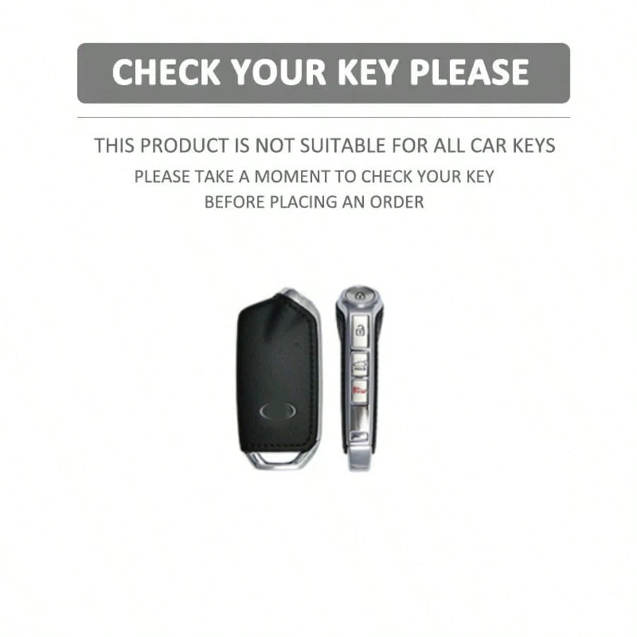 Grey TPU Car Key Cover Keychain Compatible With Kia Stinger GT Elite Limited K900/K9 Series Accessories