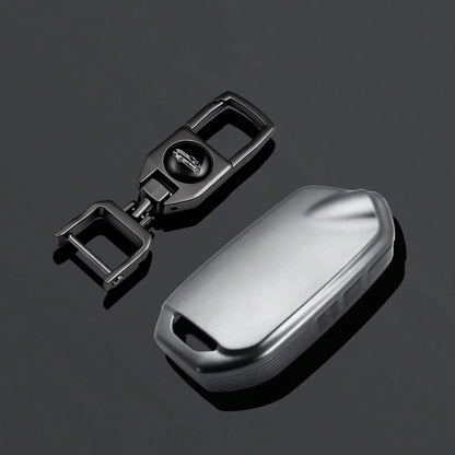 Grey TPU Car Key Cover Keychain Compatible With Kia Stinger GT Elite Limited K900/K9 Series Accessories