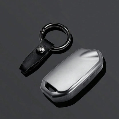 Grey TPU Car Key Cover Keychain Compatible With Kia Stinger GT Elite Limited K900/K9 Series Accessories
