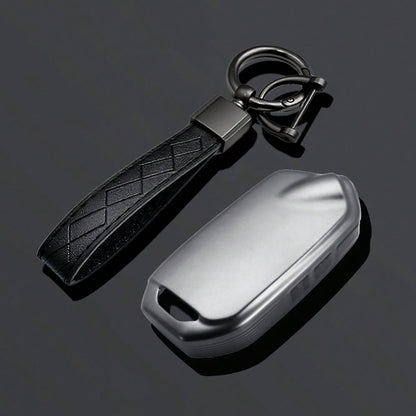 Grey TPU Car Key Cover Keychain Compatible With Kia Stinger GT Elite Limited K900/K9 Series Accessories