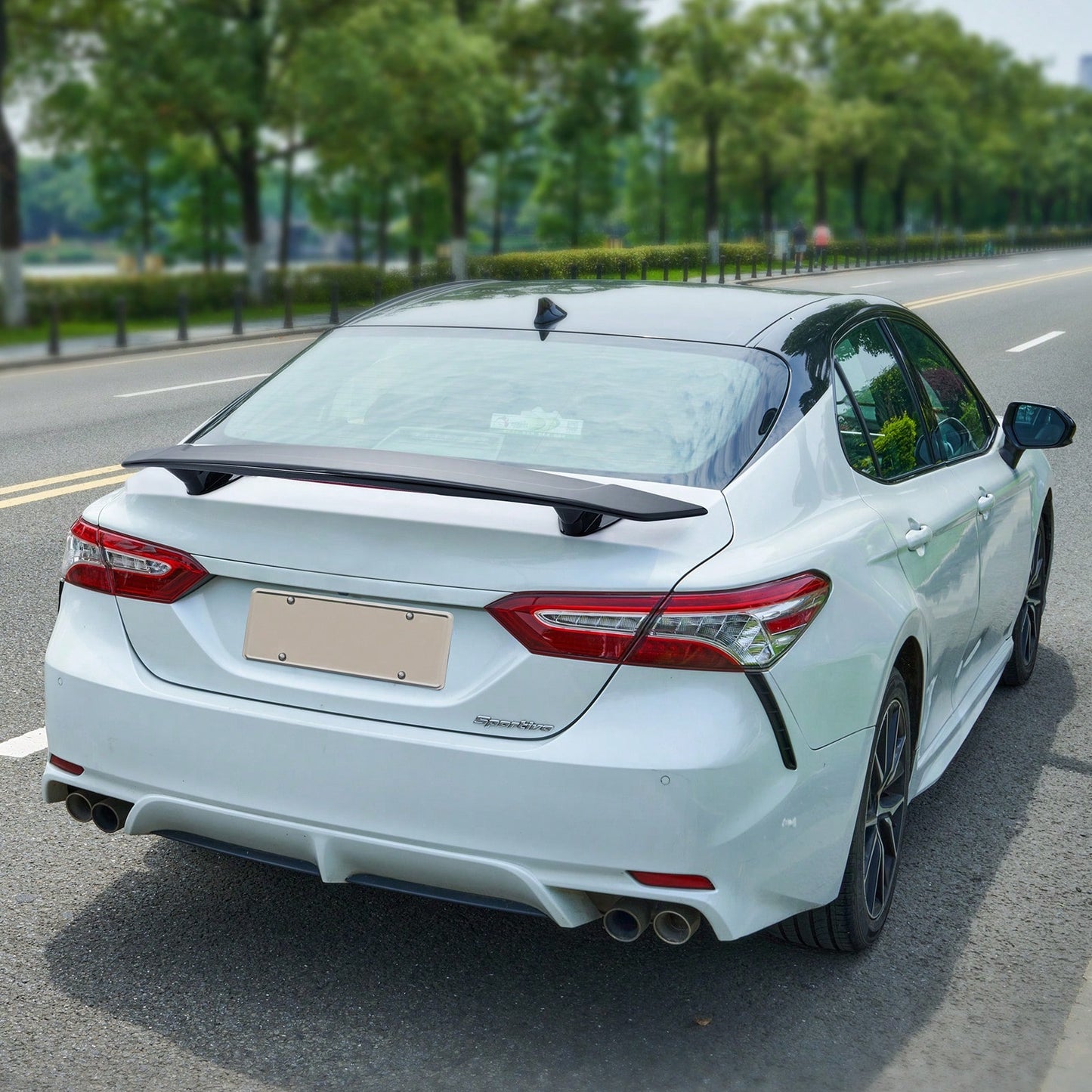 GT Wing Car Spoiler 46.3 Inch Universal Spoiler Compatible With Most Sedans And Coupes High Strength ABS Material Car Rear Spoiler Wing Racing Spoiler BGW JDM Drift Glossy Black