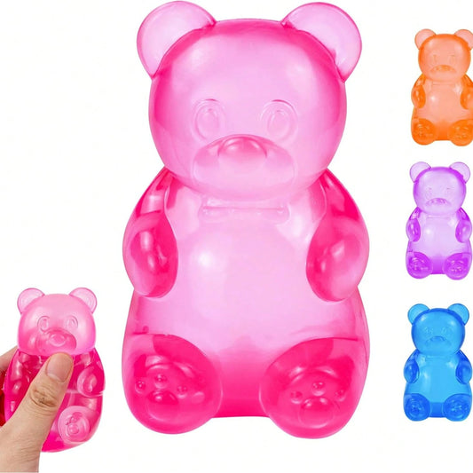 Gummy Bear & Sugar Ball Designs, Anxiety Relief & Focus Toy, Maltose Filled Squeeze Toys For Sensory Play,Sensory Fidget Toys For Adults, Slow Rising Squishy Stress Balls, Birthday Gift