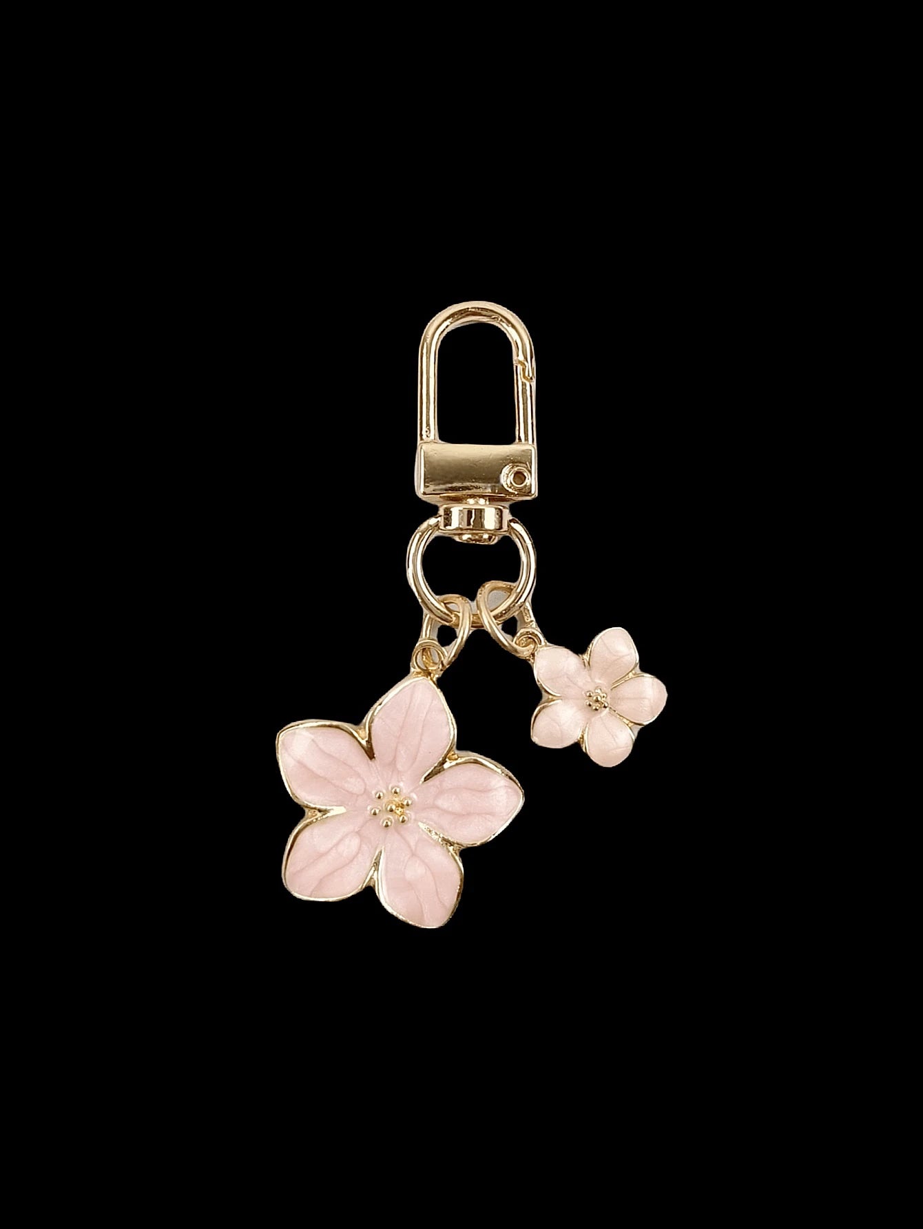 HAILIAN 1pc Alloy Sakura Flower Shaped Lightweight Key Chain Suitable For Bag Charm Car Key Chain Couples And Holiday Gifts Gifts For Women Valentines